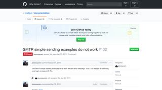 
                            5. SMTP simple sending examples do not work · Issue #132 · mailgun ...