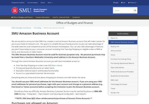 
                            11. SMU Amazon Business Account - SMU