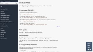 
                            11. sn command man page - mono-core | ManKier