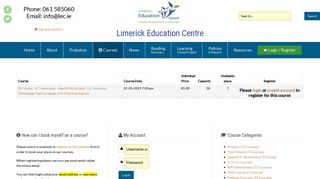 
                            12. SNA Courses - Limerick Education Centre