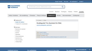 
                            6. Snabbguide Trio Assistant for Web | Hultsfreds kommun