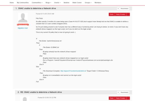 
                            9. SNAC unable to determine a Network drive | Symantec Connect ...