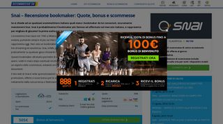 
                            8. Snai recensione 2019 del bookmaker e del sito Web - Scommesse24