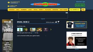 
                            9. Snail Bob 2 - Play it now at Coolmath-Games.com