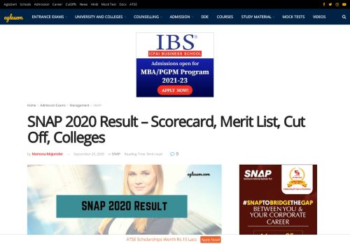 
                            9. SNAP 2018 Result (Announced) – Check and Download SNAP ...