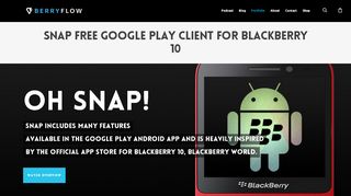 
                            5. Snap Free Google Play Client for BlackBerry 10 - BerryFlow.com