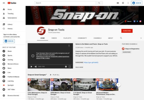 
                            6. Snap-on Tools - YouTube