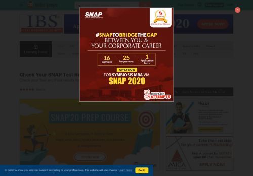 
                            10. SNAP Result 2018 - MBA - HitBullsEye