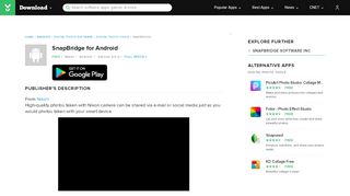 
                            10. SnapBridge for Android - Free download and software ...