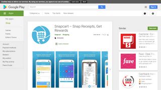 
                            9. Snapcart - Dinheiro De Volta (cashback) – Apps no Google Play