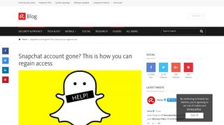 
                            8. Snapchat account gone? This is how you can regain access - Avira Blog
