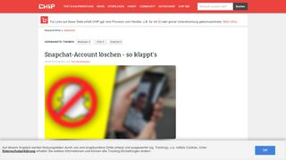 
                            5. Snapchat-Account löschen - so klappt's - CHIP