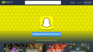 
                            6. Snapchat app - BlueStacks