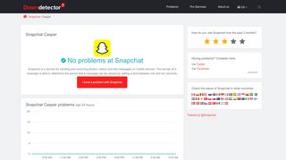 
                            11. Snapchat Casper problems | Downdetector