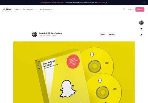 
                            11. Snapchat CD Rom Package by Guts and Glory | Dribbble | Dribbble