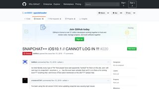 
                            8. SNAPCHAT++ iOS10.1 // CANNOT LOG IN !!! · Issue #220 ... - GitHub