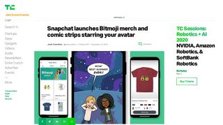 
                            8. Snapchat launches Bitmoji merch and comic strips starring your avatar ...