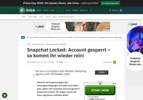 
                            1. Snapchat Locked: Account gesperrt – so kommt ihr wieder rein! – GIGA