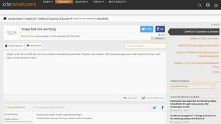 
                            8. Snapchat not working | OnePlus 5T - XDA Forums - XDA Developers