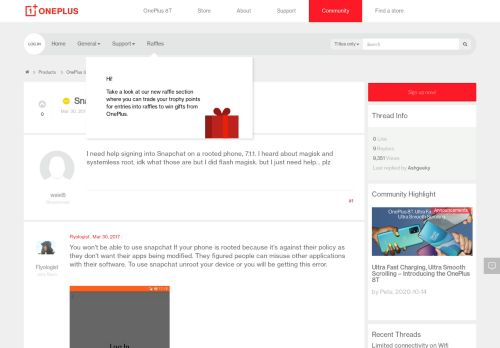 
                            2. Snapchat on root? - OnePlus Community - OnePlus Forums