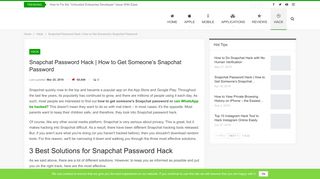 
                            12. Snapchat Password Hack | How to Get Someone's Snapchat ...