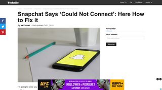 
                            9. Snapchat Says 'Could Not Connect': Here How to Fix it - Techzillo