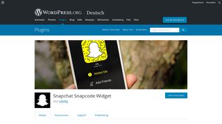 
                            7. Snapchat Snapcode Widget | WordPress.org