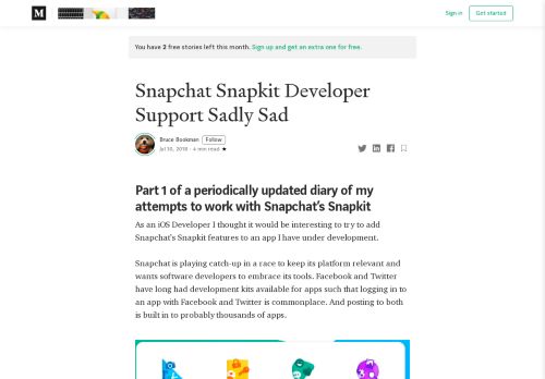 
                            12. Snapchat Snapkit Developer Support Sadly Sad – Adventures in iOS ...