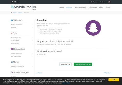 
                            13. Snapchat tracking free for Android | Mobile Tracker Free