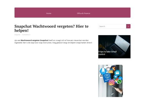 
                            8. Snapchat Wachtwoord vergeten? Hier te helpen!