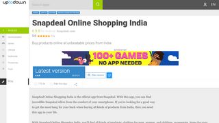 
                            7. Snapdeal Online Shopping India 6.7.3 for Android - Download
