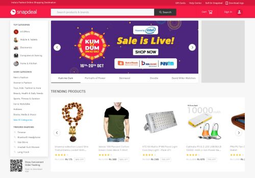 
                            11. Snapdeal: Online Shopping Site in India - Shop for Electronics, Mobile ...