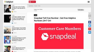 
                            9. Snapdeal Toll Free Number : Get Free Helpline Numbers 24×7 On ...