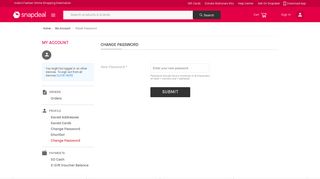 
                            10. Snapdeal.com - Reset Your Password