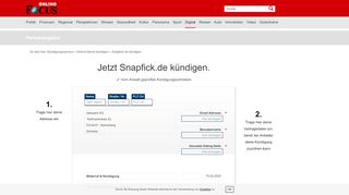 
                            2. Snapfick.de kündigen - so schnell geht's | FOCUS.de