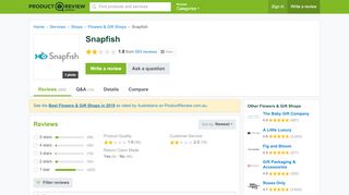 
                            6. Snapfish Reviews - ProductReview.com.au