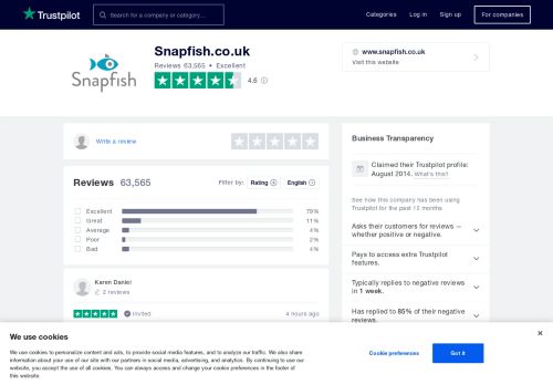 
                            9. Snapfish.co.uk Reviews | Read Customer Service Reviews of www ...