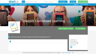 
                            7. Snappet Connected Learning | StartUs