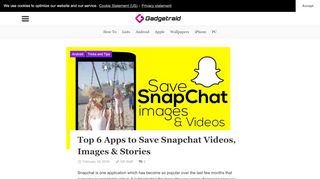 
                            5. SnapSave - Apps to Save Snapchat Photos, Videos & Stories
