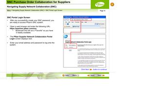 
                            12. SNC Portal Login Screen - Pfizer