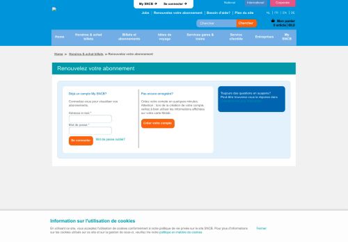 
                            3. SNCB - Mon login My SNCB - NMBS/SNCB