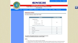 
                            10. SNEH International School:: JuniorAdmission