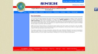 
                            13. SNEH International School:: Our Curriculum