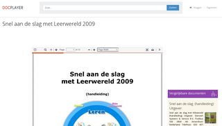 
                            7. Snel aan de slag met Leerwereld PDF - DocPlayer.nl