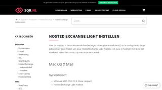 
                            11. Snel jouw Hosted Exchange light mailbox instellen in jouw mailclient