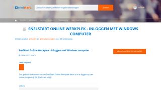 
                            10. SnelStart Online Werkplek - Inloggen met Windows computer