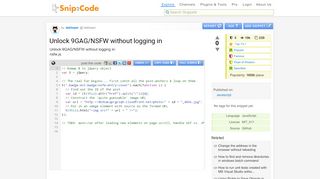 
                            6. Snip2Code - Unlock 9GAG/NSFW without logging in
