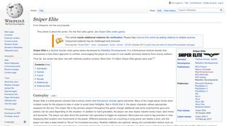 
                            7. Sniper Elite - Wikipedia