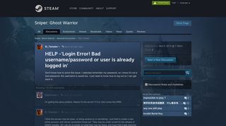 
                            3. Sniper: Ghost Warrior General Discussions - Steam Community