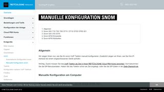 
                            6. snom manuelle Konfiguration - Online-Hilfe